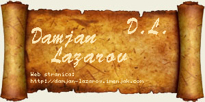 Damjan Lazarov vizit kartica